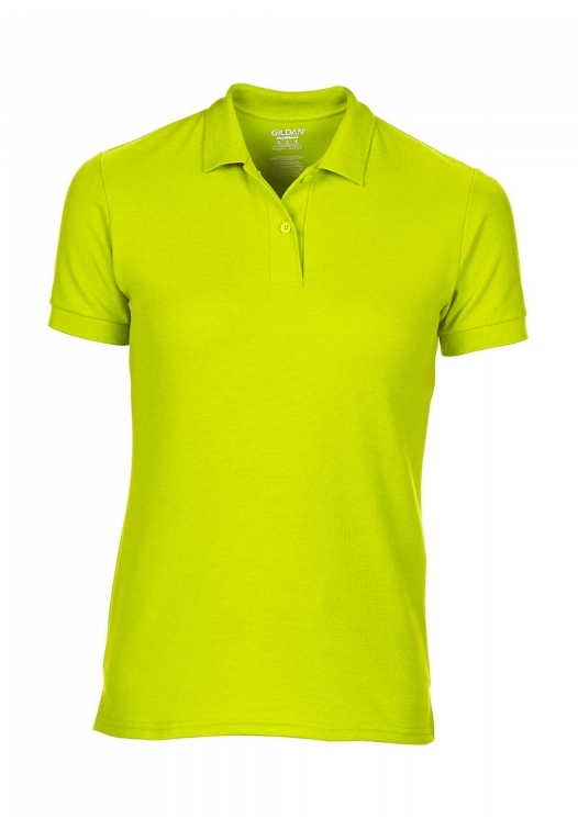 DryBlend Ladies Double Piqué Polo_safety-green