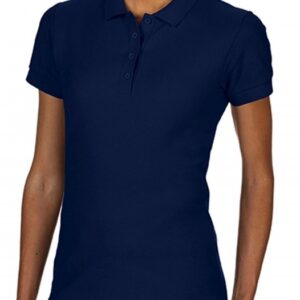 Softstyle Ladies Double Pique Polo_navy