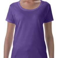 Softstyle Ladies Deep Scoop T-Shirt_heather-purple