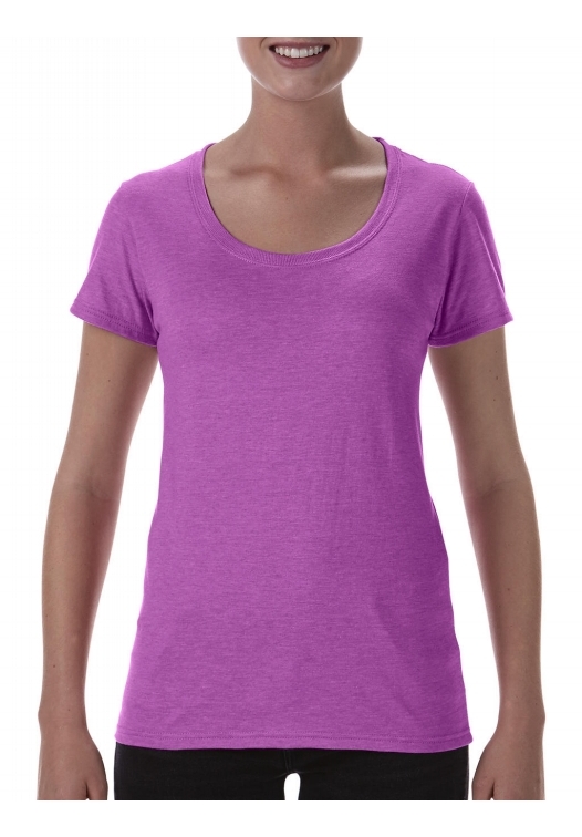 Softstyle Ladies Deep Scoop T-Shirt_heather-radiant-orchid