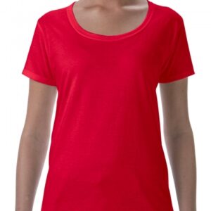 Softstyle Ladies Deep Scoop T-Shirt_red