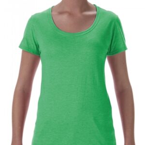 Softstyle Ladies Deep Scoop T-Shirt_heather-irish-green