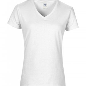 Premium Cotton Ladies V-Neck T-Shirt_white
