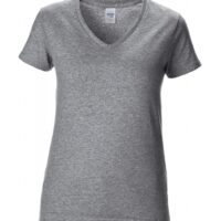 Premium Cotton Ladies V-Neck T-Shirt_sport-grey