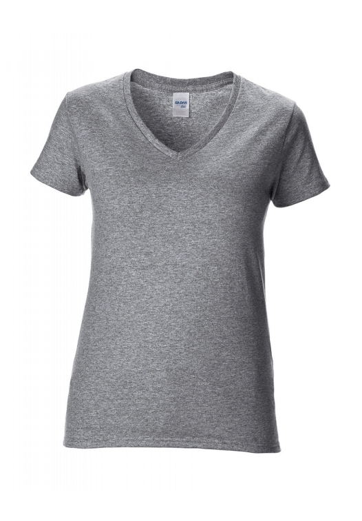 Premium Cotton Ladies V-Neck T-Shirt_sport-grey