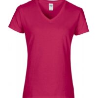 Premium Cotton Ladies V-Neck T-Shirt_helicona