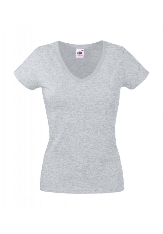 Valueweight V-Neck T Lady-Fit_heather-grey