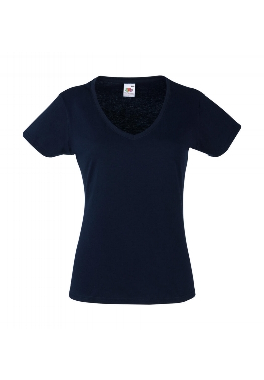 Valueweight V-Neck T Lady-Fit_navy