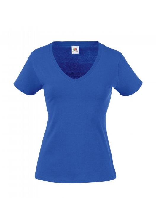 Valueweight V-Neck T Lady-Fit_royal