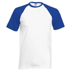 Baseball T-white-royal