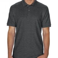 DryBlend Double Piqué Polo_dark-heather