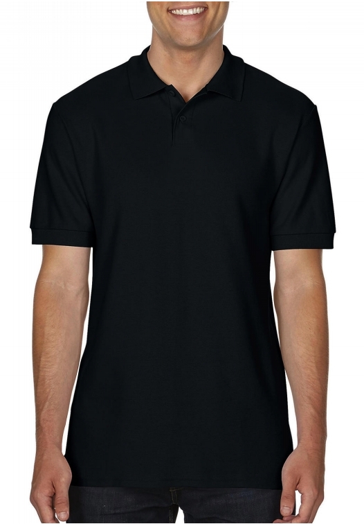 Softstyle Adult Double Pique Polo_black