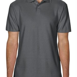 Softstyle Adult Double Pique Polo_charcoal