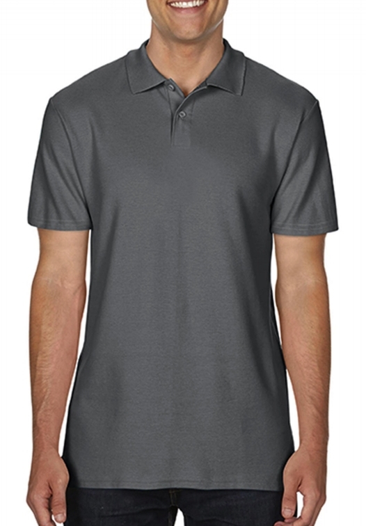Softstyle Adult Double Pique Polo_charcoal