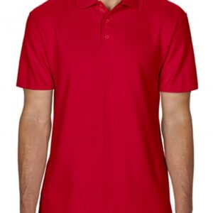 Softstyle Adult Double Pique Polo_red