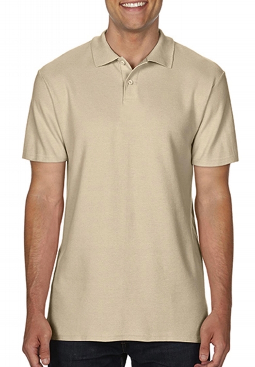 Softstyle Adult Double Pique Polo_sand