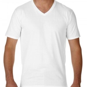 Premium Cotton Adult V-Neck T-Shirt_white