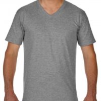 Premium Cotton Adult V-Neck T-Shirt_sport-grey