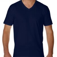 Premium Cotton Adult V-Neck T-Shirt_navy