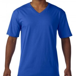 Premium Cotton Adult V-Neck T-Shirt_royal