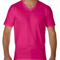 Premium Cotton Adult V-Neck T-Shirt_helicona