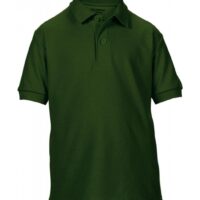 DryBlend Youth Double Piqué Polo_forest-green
