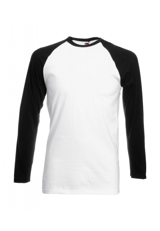Long Sleeve Baseball T-Shirt_white-black