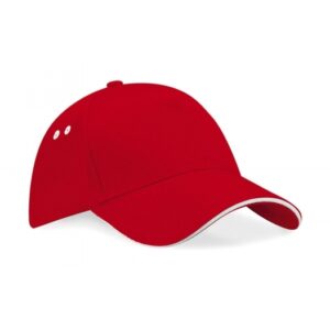 Ultimate 5 Panel Cap – Sandwichschirm_455_classic-red-white