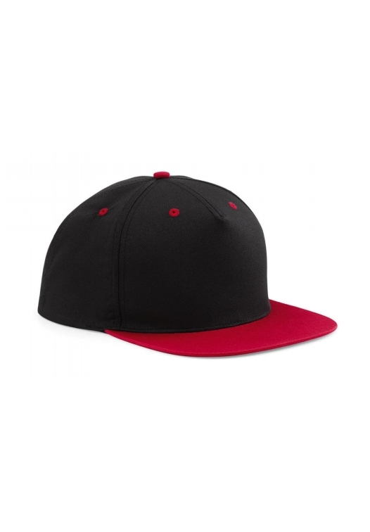 5 Panel Contrast Snapback_classic-red